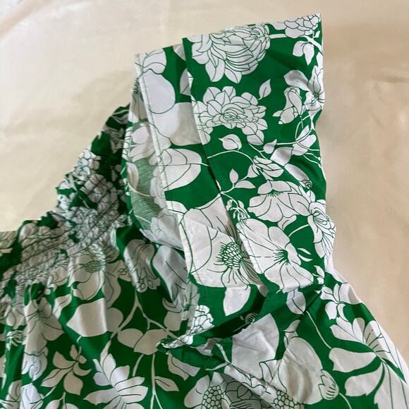 NWT J Crew Floral One Shoulder Blouse Sz XXL Preppy - Picture 3 of 8